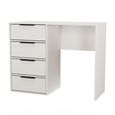 Fluted Desk - 4 Drawer - Kashmir Matt