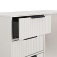 Fluted Desk - 4 Drawer - Kashmir Matt