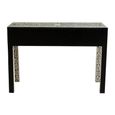 Fusion Desk - 3 Drawer - Silver Bone Inlay
