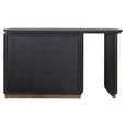 Cambon Dark Oak and Brass Curved Writing Desk
