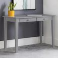 Carrington Desk - 2 Drawer - Grey - Wood