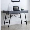 Trianon Desk - 3 Drawer - Grey - Wood