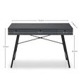 Trianon Desk - 3 Drawer - Grey - Wood