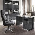 Montecarlo Office Desk - 120cm - Grey Koto High Gloss