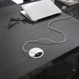 Montecarlo Office Desk - 180cm - Grey Koto High Gloss