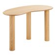 Livigno Oak Desk - Kidney Shape - Natural
