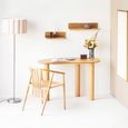 Livigno Oak Desk - Kidney Shape - Natural