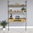 Office Desk - 2 Drawer - Ladder Style - Solid Wood