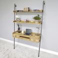 Office Desk - 2 Drawer - Ladder Style - Solid Wood