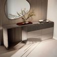 Essenza Italian Fluted Dresser - 6 Drawer - Urban Velvet and Tabacco