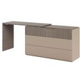Essenza Italian Fluted Dresser - 3 Drawer - Urban Velvet and Tabacco