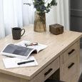 Reclaimed Pine 4 Drawer Writing Desk thumbnail 2