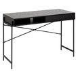 Angus Writing Desk - Black Melamine