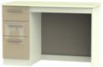 Knightsbridge Desk - 3 Drawer - Mushroom and Cream