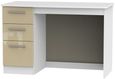 Knightsbridge Desk - 3 Drawer - Mushroom and White