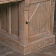 Rustic Wood Double Pedestal Desk - 2 Door - 3 Drawer