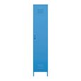 Novogratz Cache Tall Locker Storage Cabinet - Blue - 5244810COMNUK