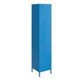 Novogratz Cache Tall Locker Storage Cabinet - Blue - 5244810COMNUK