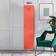 Novogratz Cache Tall Locker Storage Cabinet - Orange - 5244813COMNUK