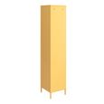 Novogratz Cache Tall Locker Storage Cabinet - Yellow - 5244814COMNUK