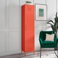 Novogratz Cache Tall Locker Storage Cabinet - Orange - 5244813COMNUK