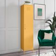 Novogratz Cache Tall Locker Storage Cabinet - Yellow - 5244814COMNUK