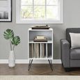 Novogratz Concord Turntable Stand - White - 1324015COMUK