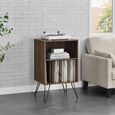 Novogratz Concord Turntable Stand - Walnut - 1324222COMUK