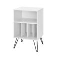 Novogratz Concord Turntable Stand - White - 1324015COMUK