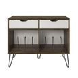 Novogratz Concord Turntable Stand with Drawers - Brown Oak - 1323322COMUK