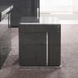 Montecarlo Lockable Filling Cabinet - 2 Drawer - Right - Grey Koto High Gloss