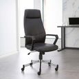 Brooklyn High Back Operator Desk Chair - Faux Leather - Black - AOC3122HB-BLK
