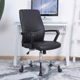 Brooklyn Operator Desk Chair - Faux Leather - Black - AOC3122-BLK