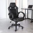 Daytona Gaming Executive Chair - Leather - Black - AOC5006BLK