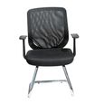 Atlanta Mesh Back Visitor Chair - Black - AOC9201-V-BLK