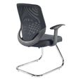 Atlanta Mesh Back Visitor Chair - Black - AOC9201-V-BLK