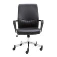 Brooklyn Operator Desk Chair - Faux Leather - Black - AOC3122-BLK
