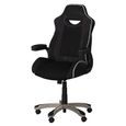 Silverstone Faux Leather Office Chair - Black - AOC2282BLK