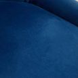Anita Office Chair - Blue Velvet with Gold Base