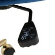Anita Office Chair - Blue Velvet with Gold Base