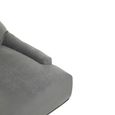 Anita Office Chair - Grey Velvet with Gold Base