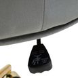 Anita Office Chair - Grey Velvet with Gold Base