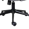 Montrose Swivel Office Chair - Adjustable Height - Grey and Black - Faux Leather