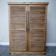 Shutter Bar Cabinet - Fir Wood and Metal