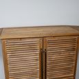 Shutter Bar Cabinet - Fir Wood and Metal