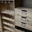 Shutter Bar Cabinet - Fir Wood and Metal