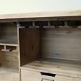 Shutter Bar Cabinet - Fir Wood and Metal