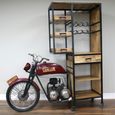 Motorbike Bar Cabinet - Wood and Metal