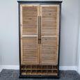 Shutter Bar Cabinet - 2 Door - 4 Drawer - Fir Wood