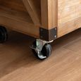 Wine Cabinet - Multi Drawer - on Wheels - Fir Wood